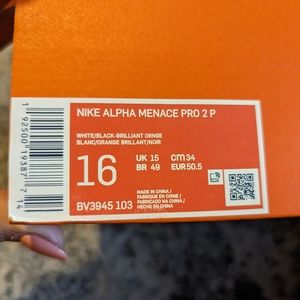 Nike Alpha Menace Pro Cleats